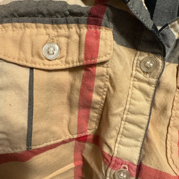 Burberry Boy Nova Check Long Sleeve Button Down Shirt Kids - Picture 4 of 5